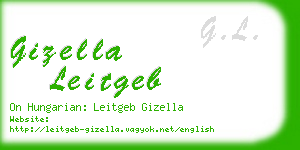 gizella leitgeb business card